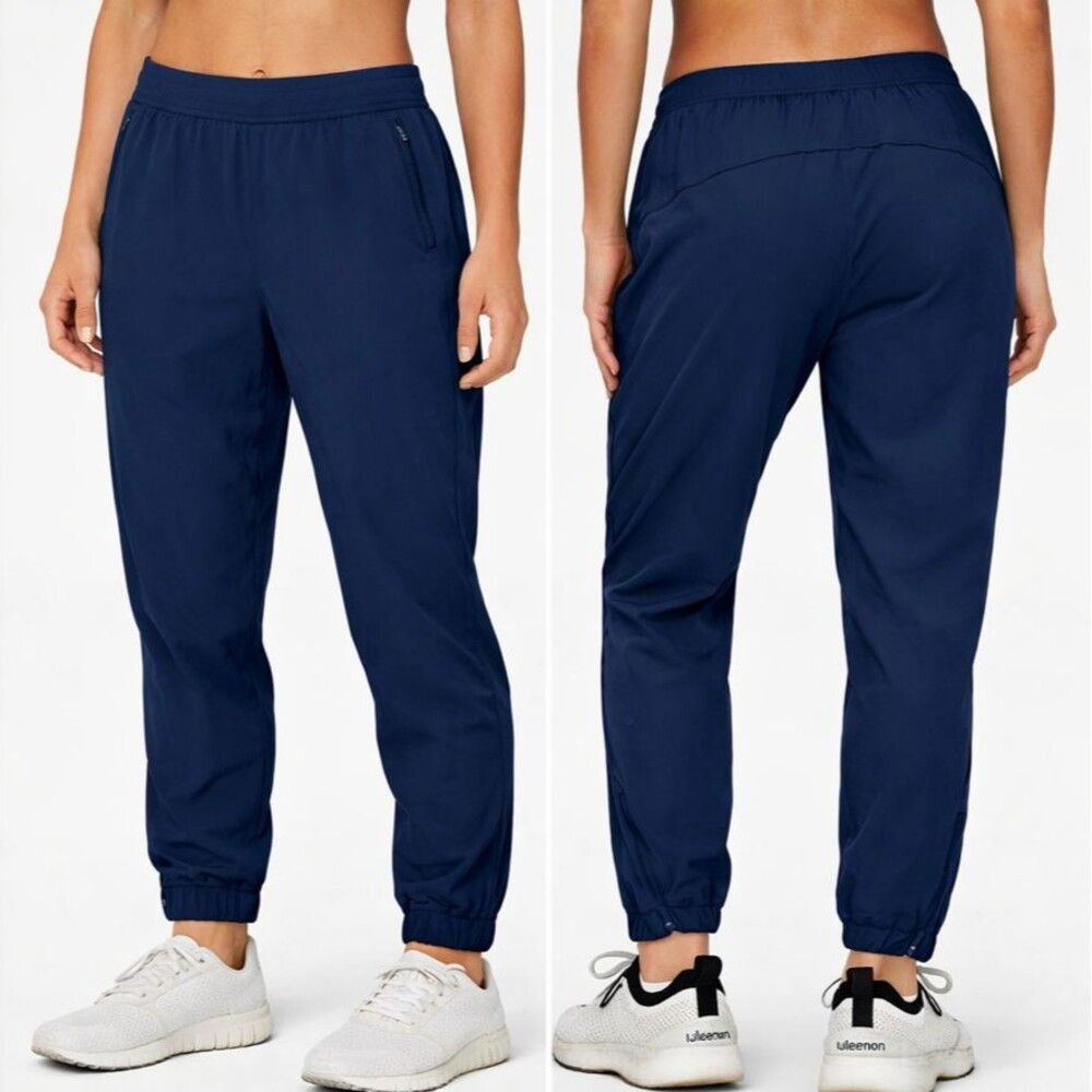 Lululemon Adapted State Jogger Size 2 Navy Running Zippered Ankles Gym  Workout